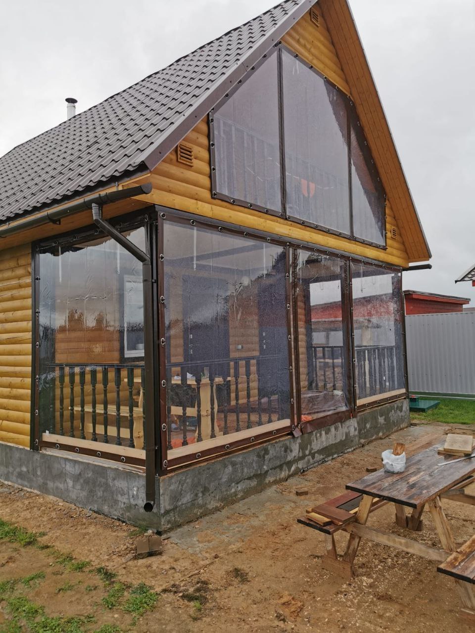 Мягкие окна ПВХ для веранды в Куровском